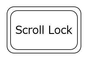Scroll Lock Keyボタンの画像です。
