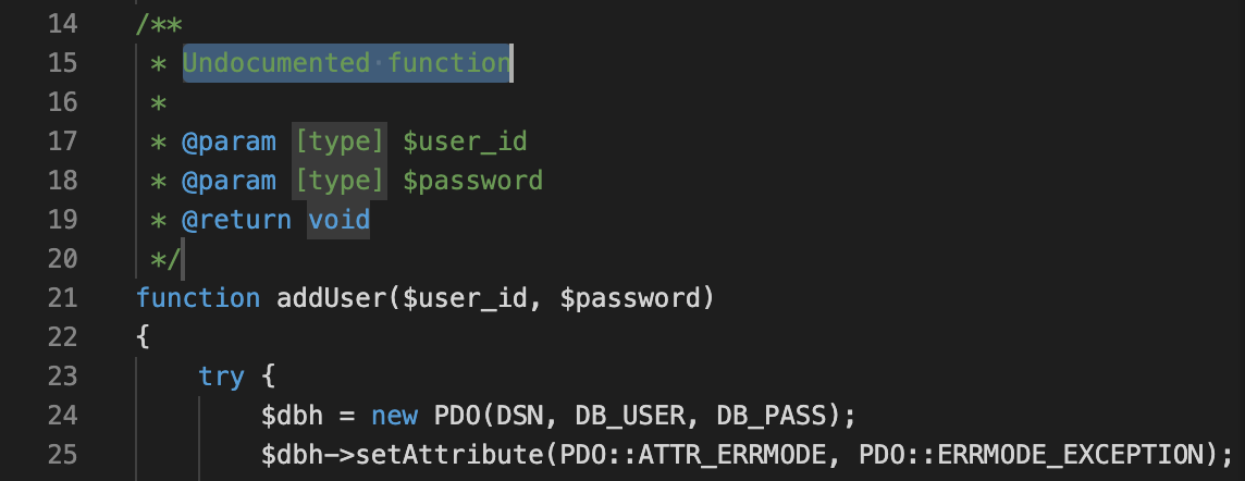 PHP DocBlocker インストール Visual Studio Code - しすろぐ