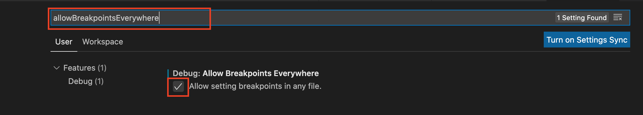 Allow setting breakpoints in any file