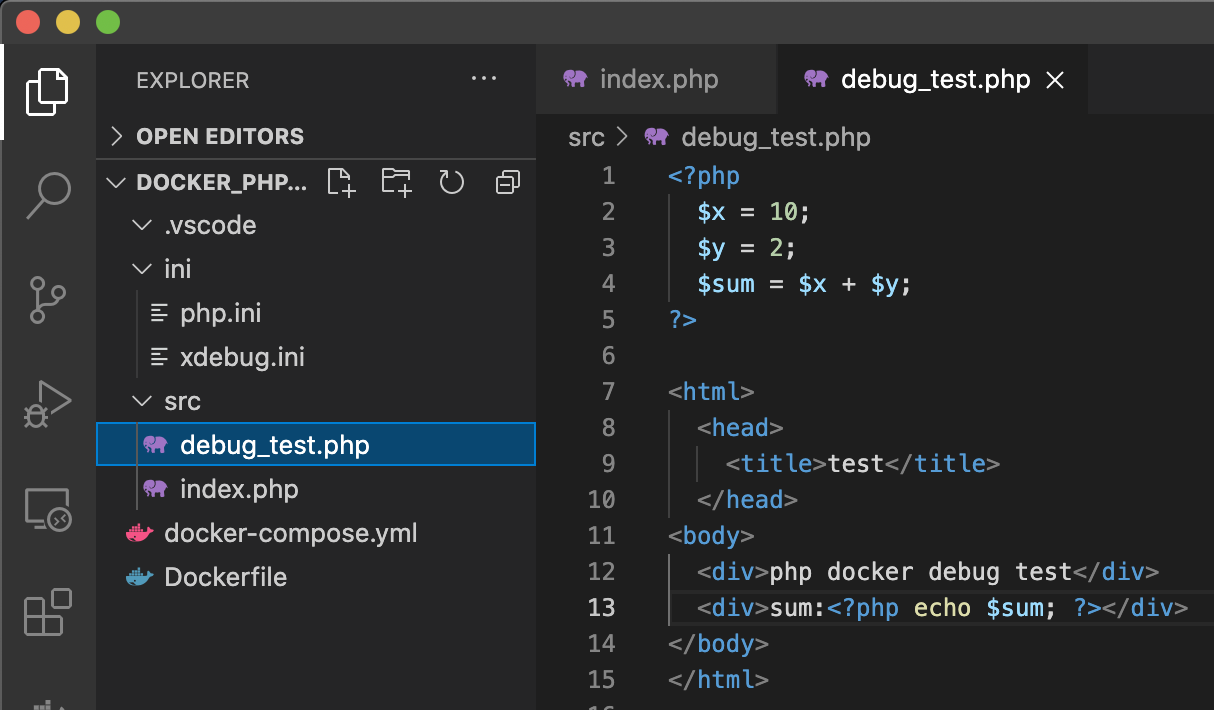 PHP debug