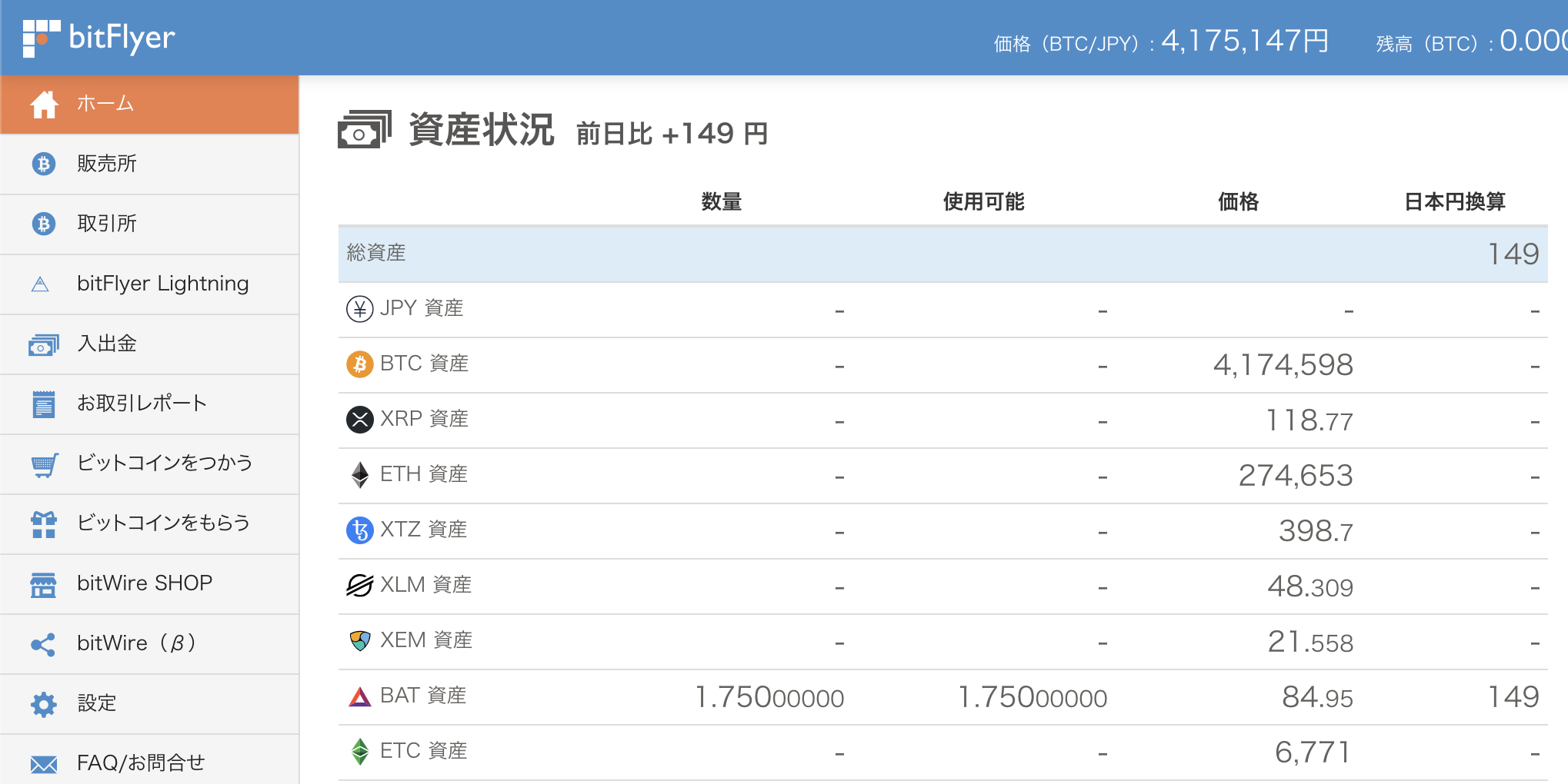 Brave ウォレット bitFlyer BAT 連携 - しすろぐ
