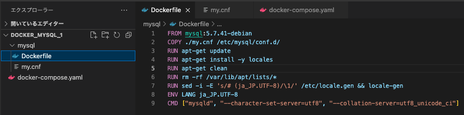 MySQL Dockerfile