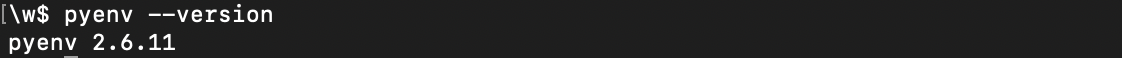 pyenv --version
